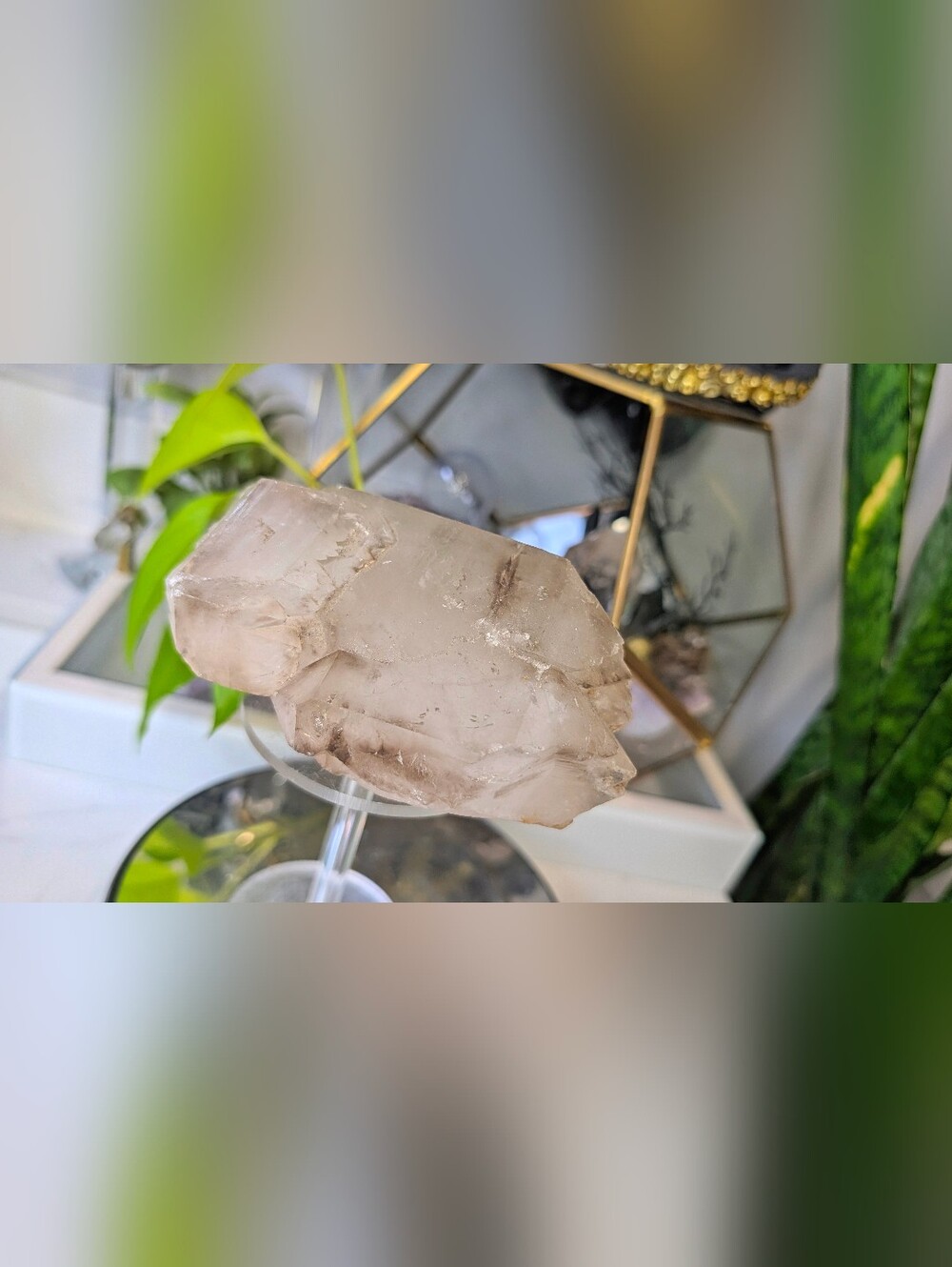 Smokey Elestial Celestial Quartz Crystal